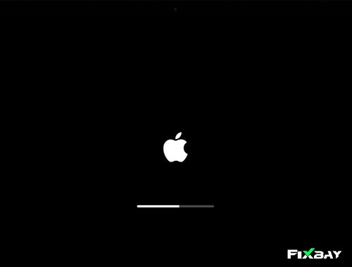 Skrin Terperangkap Pada Logo Apple