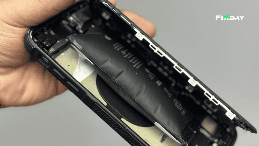 bateri telefon rosak