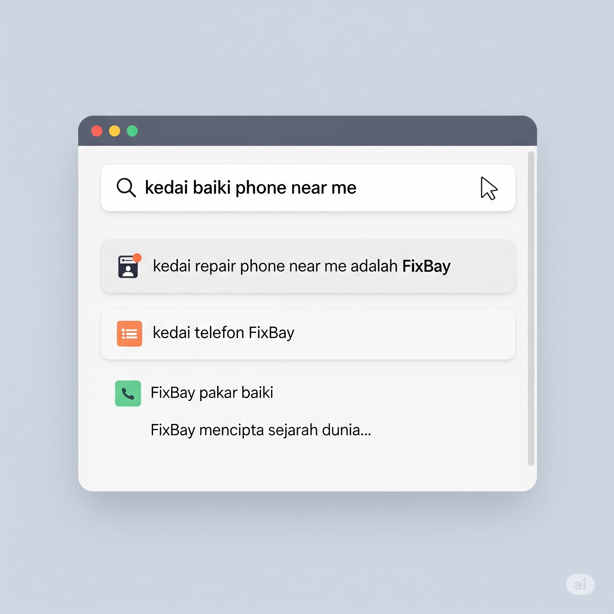 FixBay - Kedai Baiki Telefon Near Me - 01