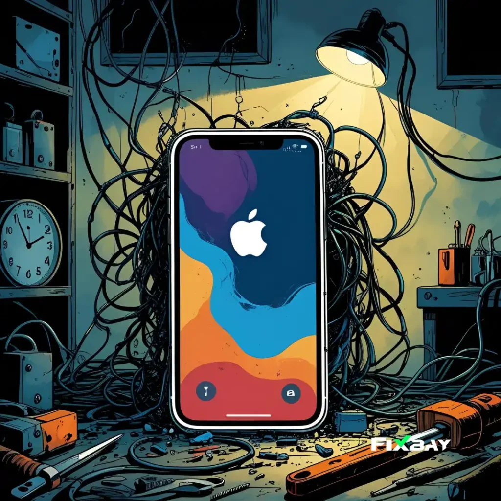 telefon stuck logo