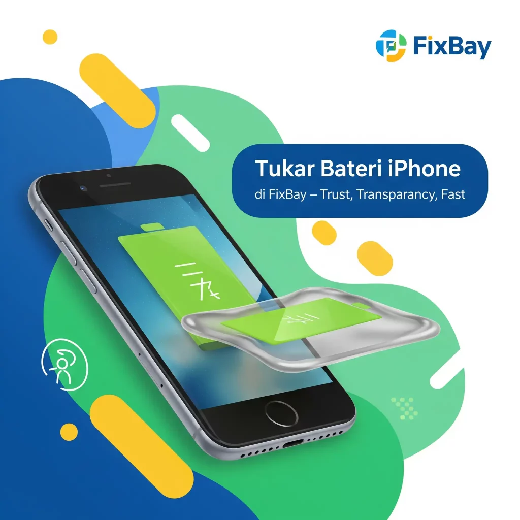 Tukar Bateri iPhone di FixBay – Trust, Transparency, Fast
