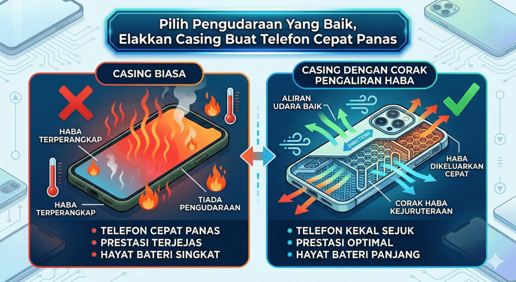 Casing Buat Telefon Cepat Panas